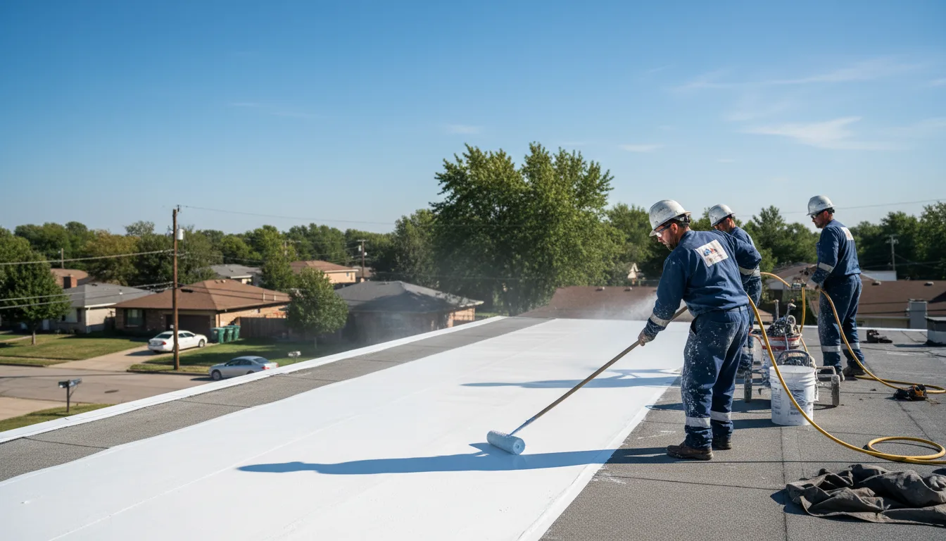 Commercial roof coating in Elmwood, TN near me